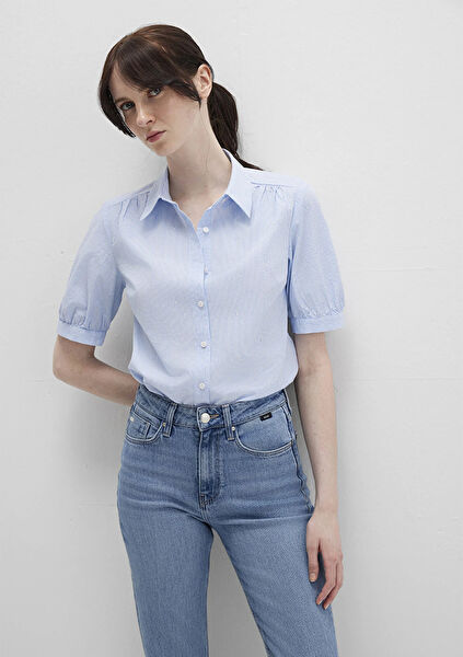 Mavi Kadın Gömlek
