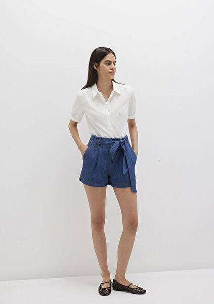 Mavi Kadın Şort, Bermuda, Kapri