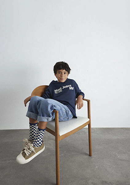 Mavi Erkek Çocuk Sweatshirt