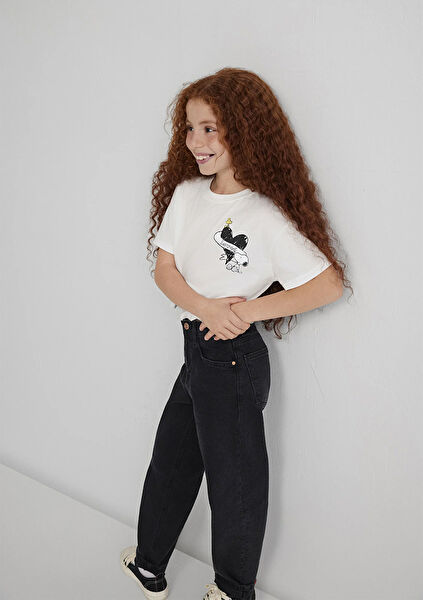 Mavi Kız Çocuk Tişört