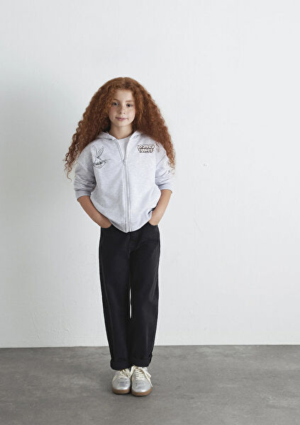 Mavi Kız Çocuk Kazak