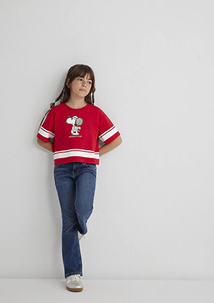 Mavi Kız Çocuk Tişört