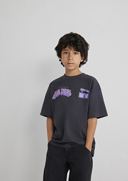 Mavi Erkek Çocuk Tişört