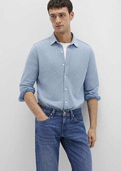 Mavi Erkek Gömlek