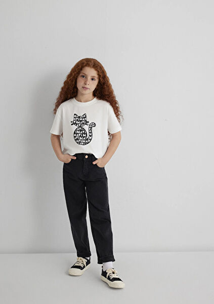 Mavi Kız Çocuk Tişört