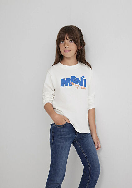 Mavi Kız Çocuk Tişört