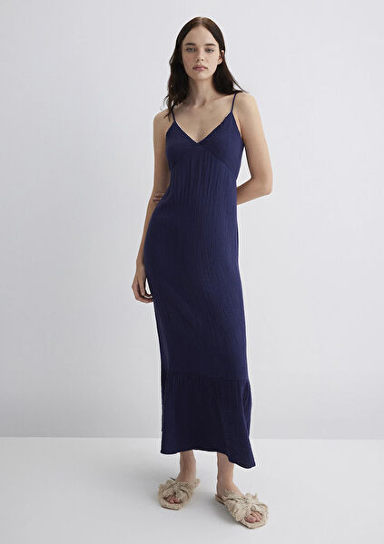 Mavi Günlük Elbise