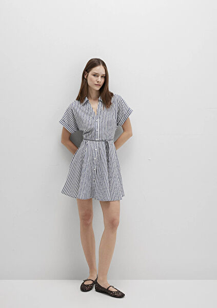 Mavi Günlük Elbise