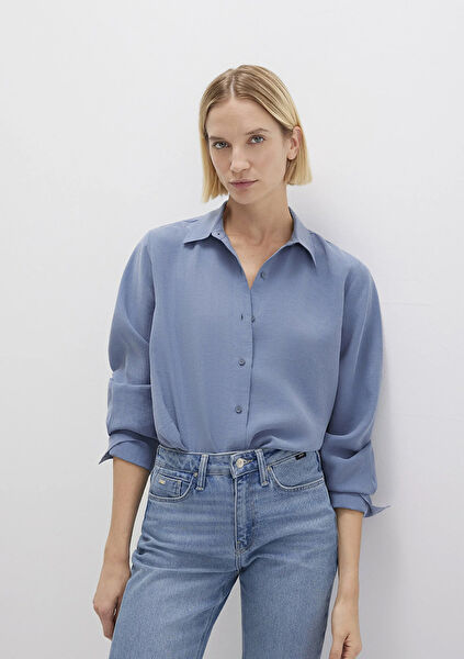 Mavi Kadın Gömlek