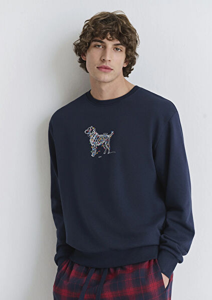 Mavi Erkek Sweatshirt