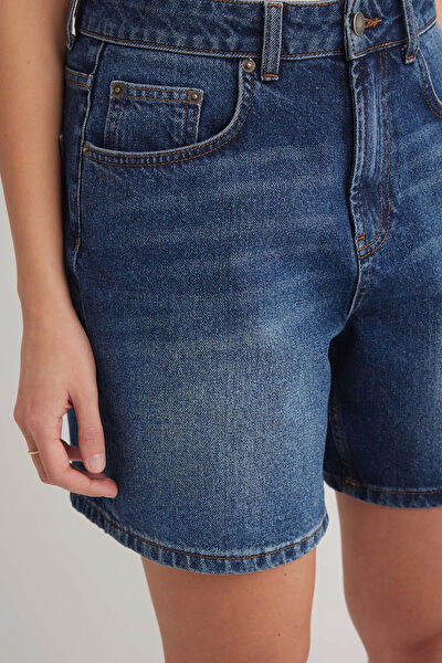 JUDJEANS Kadın Şort, Bermuda, Kapri