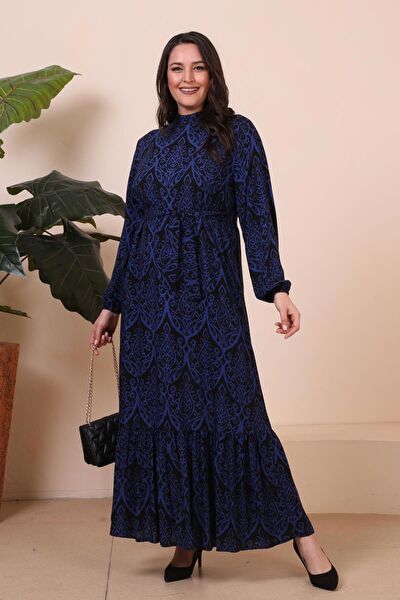 FERACE Büyük Beden Günlük Elbise