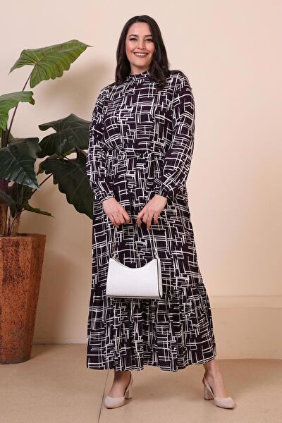 FERACE Büyük Beden Günlük Elbise