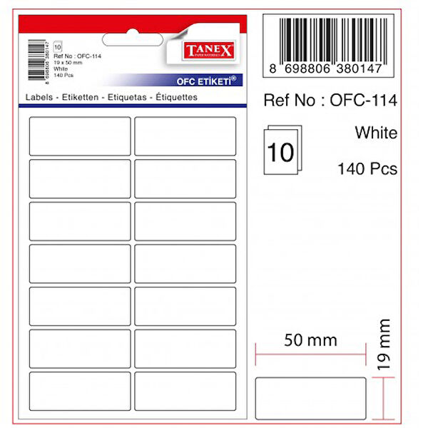 Tanex Etiket, Sticker