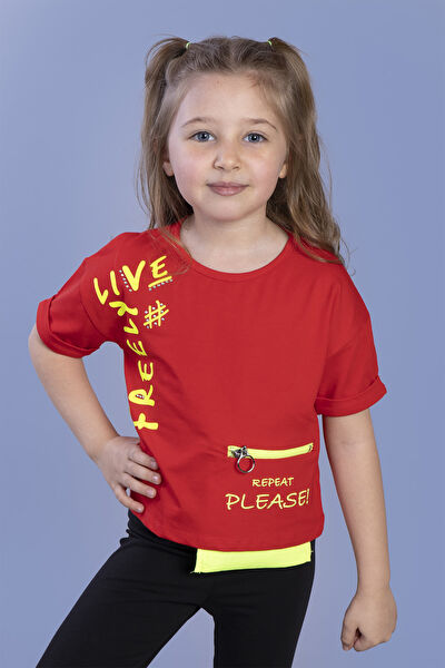 Toontoy Kids Kız Çocuk Tişört