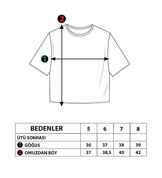 Toontoy Kids Kız Çocuk Tişört
