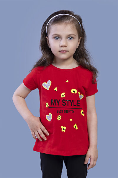 Toontoy Kids Kız Çocuk Tişört
