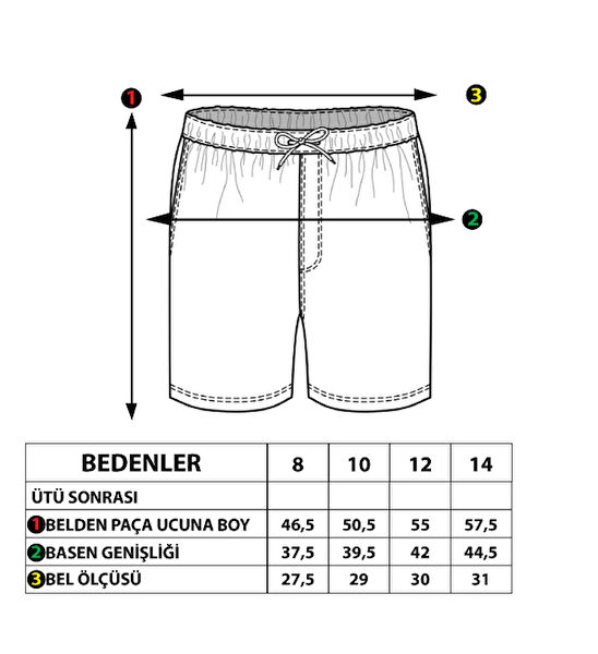 Toontoy Kids Erkek Çocuk Şort, Bermuda, Kapri
