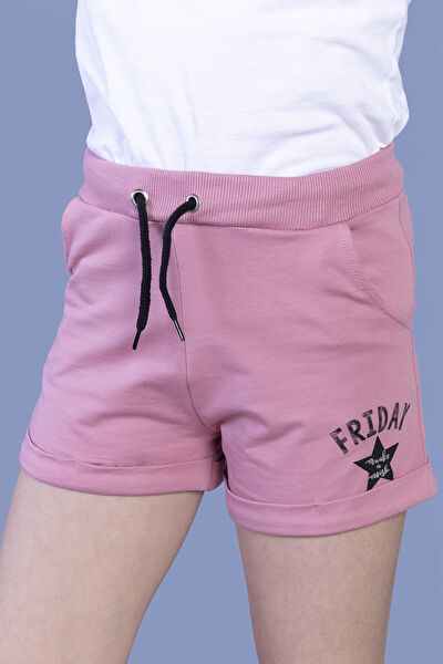 Toontoy Kids Kız Çocuk Şort, Bermuda, Kapri