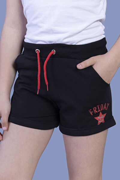 Toontoy Kids Kız Çocuk Şort, Bermuda, Kapri