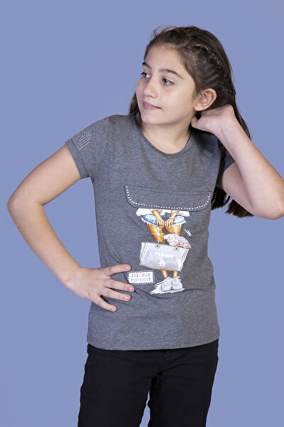 Toontoy Kids Kız Çocuk Tişört