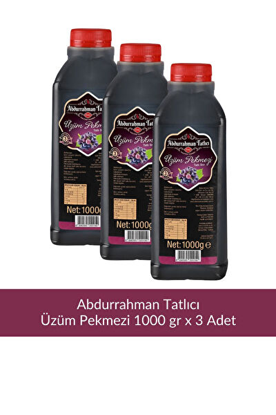 Abdurrahman Tatlıcı Tahin, Pekmez