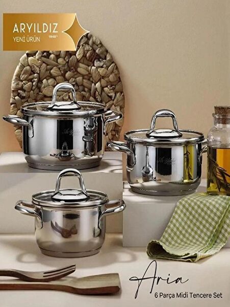 AR YILDIZ Tencere, Tava Seti