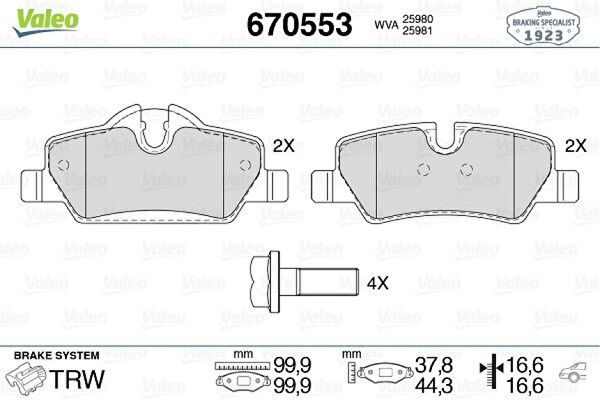 Valeo Fren Balataları