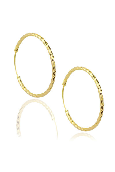 ByBarun Silver Altın Küpe