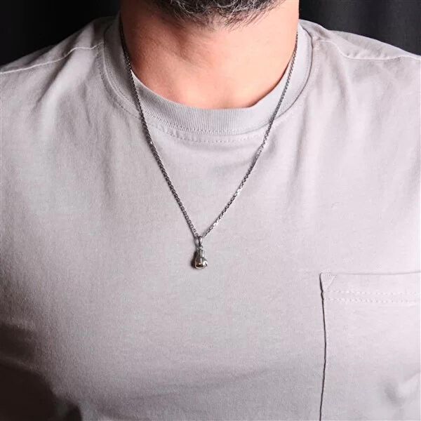 İpek Silver Kolye, Zincir, Künye