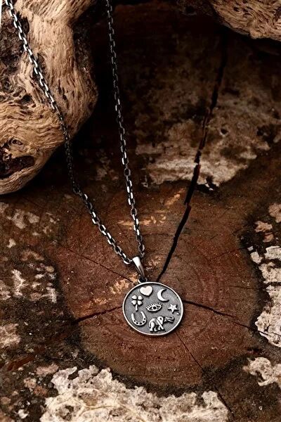 İpek Silver Kolye, Zincir, Künye