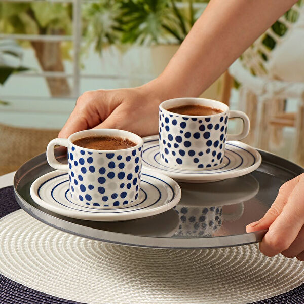 Güral Porselen Çay Bardağı, Tabağı, Takımı