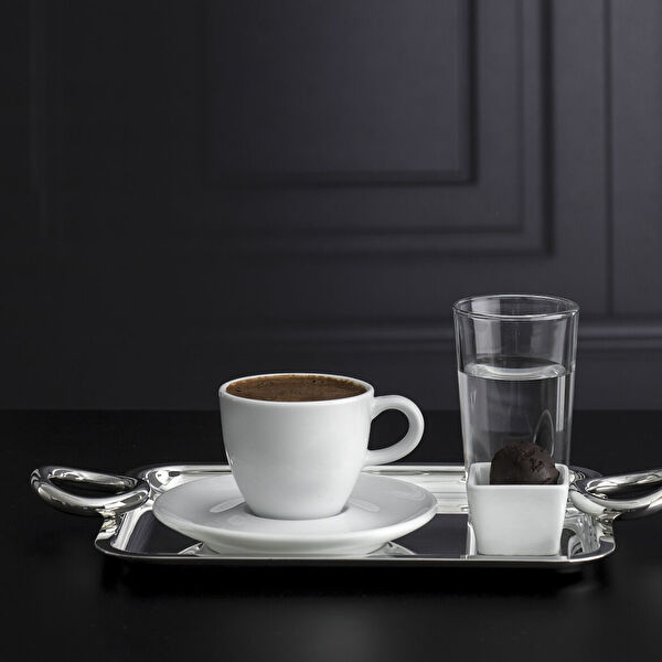 Güral Porselen Çay Bardağı, Tabağı, Takımı