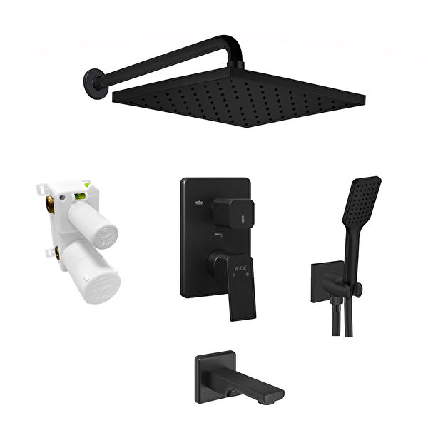 E.C.A Duş Başlığı, Spirali, Seti