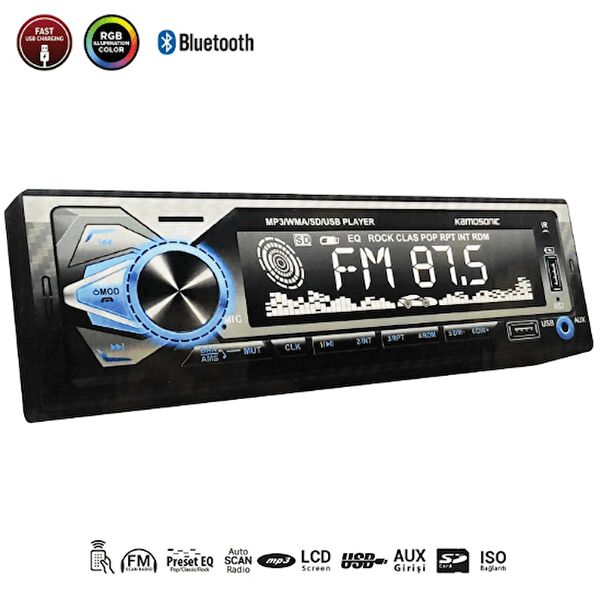 Kamasonic Oto Teyp & Oto MP3 Çalar