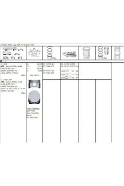 Akd Krank, Piston ve Contalar