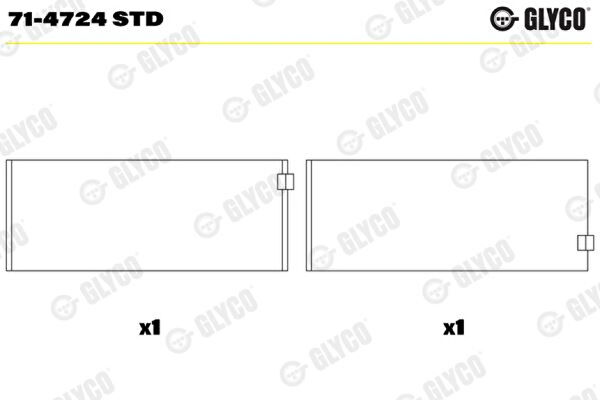 GLYCO Motor Aksamı Yatakları
