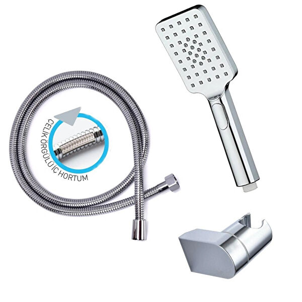 Yapıtaşı Duş Başlığı, Spirali, Seti