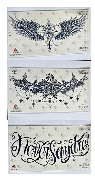 Airbrush Tattoo Geçici Dövme, Şablonları