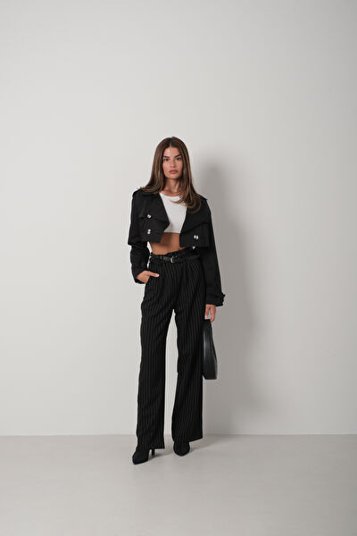 Black Fashion Kadın Trençkot, Yağmurluk