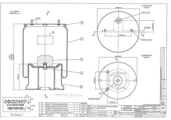 CONNECT-AV Havalı Süspansiyon