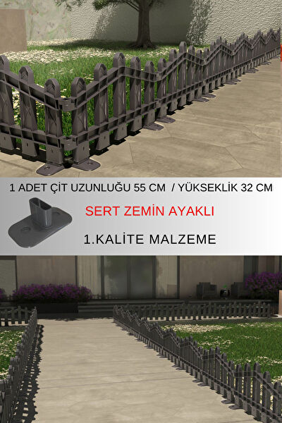 Zidi Plastik Bahçe Çiti