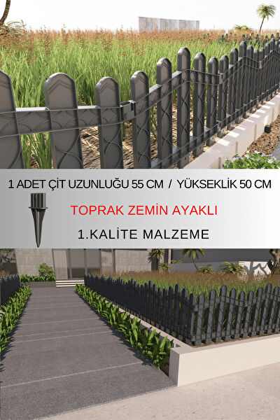 Zidi Plastik Bahçe Çiti