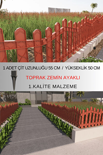 Zidi Plastik Bahçe Çiti