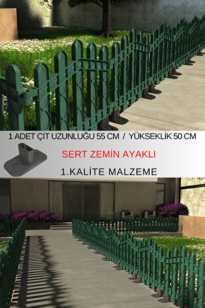 Zidi Plastik Bahçe Çiti