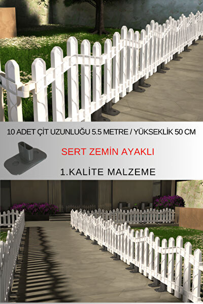 Zidi Plastik Bahçe Çiti