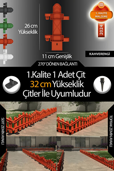 Zidi Plastik Bahçe Çiti