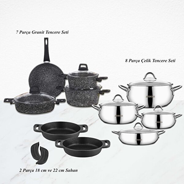 Amboss Çeyiz Tencere, Tava Takımı