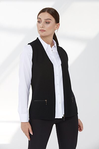 Desen Triko Kadın Yelek