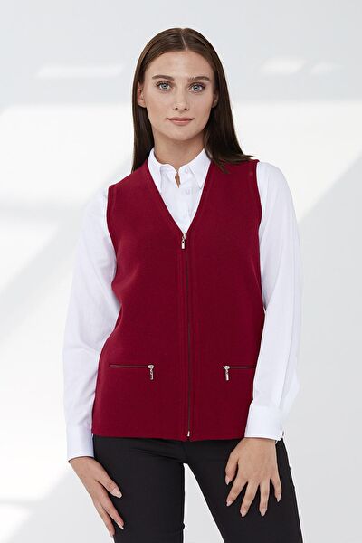 Desen Triko Kadın Yelek